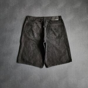 Vintage Y2K Rocawear Baggy Black Denim Jean Shorts 36